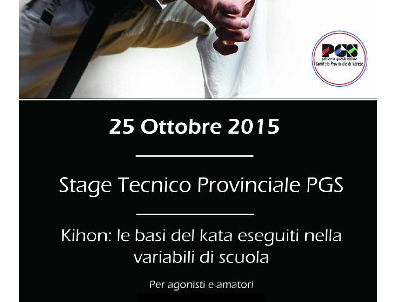 Stage provinciale 25 ottobre 2015